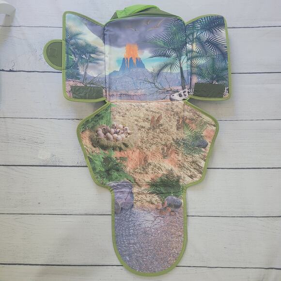 Lakeshore Kids Dinosaur Adventure Backpack Fold Out Play Mat Adjustable - Picture 2 of 9